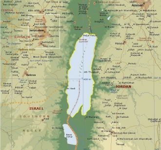 Расположено Мертвое море в межконтинента