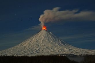 Вулкан Ключевской – самый высокий действ