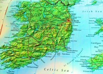 Кельтское море на карте.