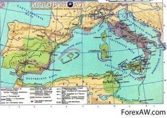 Балеарское море на карте.