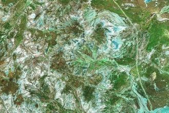 Космический снимок со спутника Landsat и