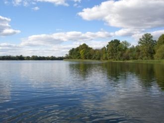 Озеро Долгое в Глубокском районе в бассе