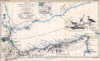 Аденский залив. Карта 1860 года.