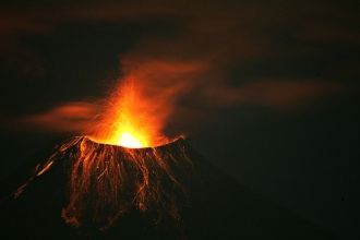 Его вулканическая деятельность, происход