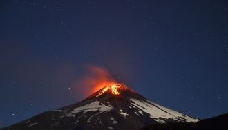 Такие извержения из вулкана Вильяррика о