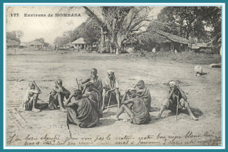 Историческое изображение Момбасы.