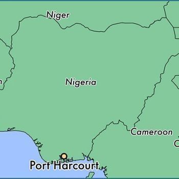 Порт-Харкорт на карте Нигерии.