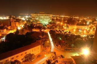 Город Исмаилия ночью.