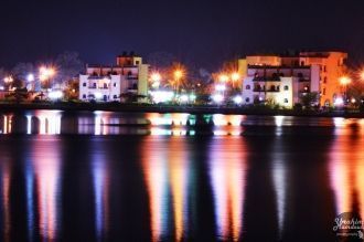 Город Исмаилия ночью.