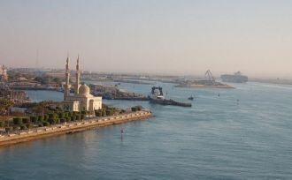 Город Суэц с высоты.