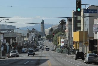 Улицы Лос-Анджелеса.