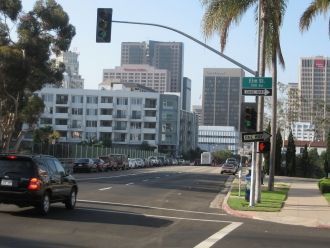 Улицы Сан-Диего, Калифорния, США.