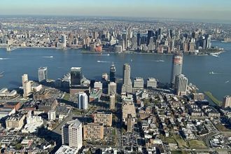 Вид на город Джерси-Сити