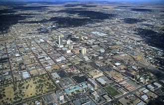 Город Амарилло с высоты.