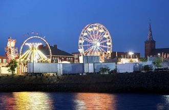 Бриджпорт ночью.