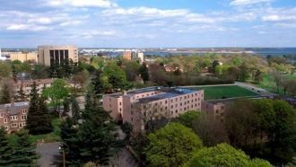 Бриджпорт с высоты птичьего полета.