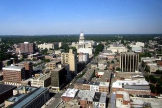 Спрингфилд с высоты птичьего полета.