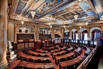 Сенатская палата в Спрингфилде.