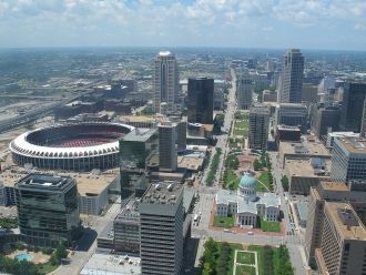 Фото Сент-Луиса с высоты.