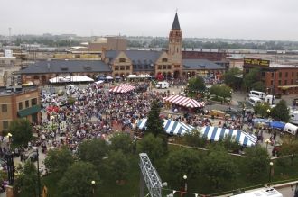 Город Шайенн с высоты.