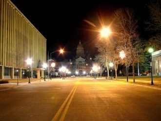 На улице города Шайенн.