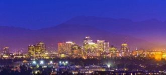 Вечерний Тусон, штат Аризона.