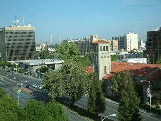 Бейкерсфилд с высоты.