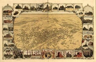 Город Фресно в прошлом.