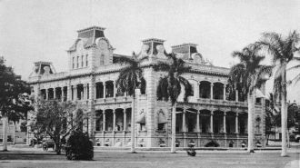 Дворец Иолани в Гонолулу, 1922