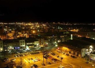 Ночной город Фарго.