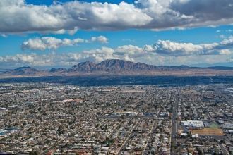 Лас-Вегас с высоты башни отеля «Stratosp