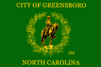 Флаг города Гринсборо.
