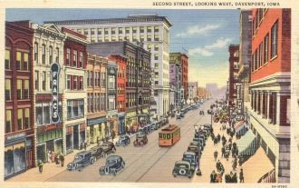 Давенпорт. Главная улица. 1930-ые.