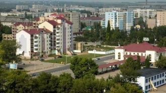 Туймазы с высоты.