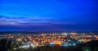 Ночная панорама Ягодины