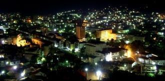 Город Куманово ночью.