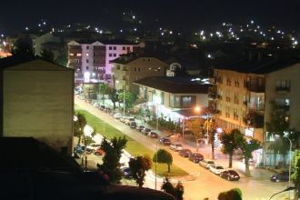Ночная панорама Кичево.