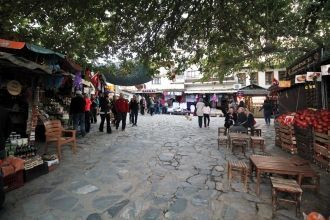 На одной из улиц города Бергама.