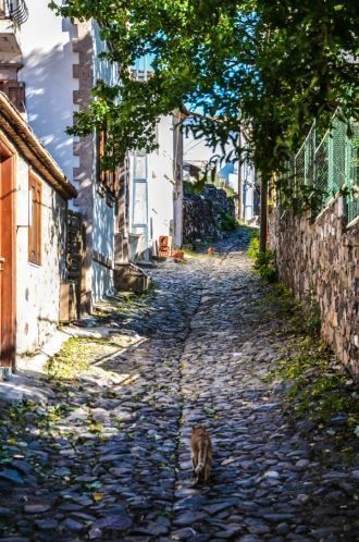 На одной из улиц города Бергама.