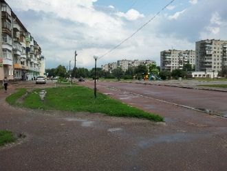 Одна из улиц города Шостка.