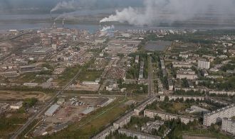 Новодвинск с высоты птичьего полёта.