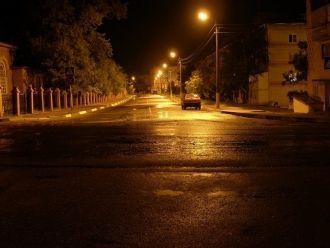Ночной вид города Валуйки