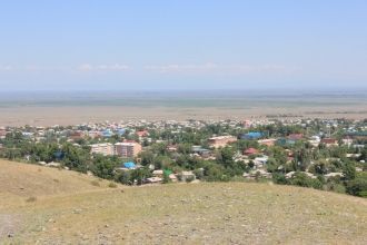 Зайсан с высоты птичьего полета.