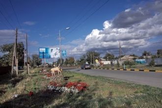 В городе Зайсан.