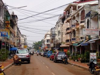 Улицы столицы Лаоса.