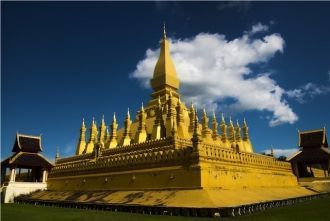 Буддийская Пагода Pha That Luang.