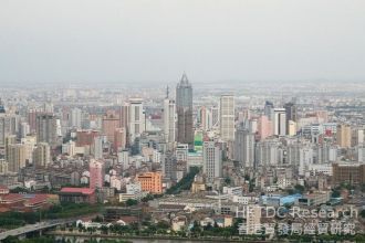 Центр города Уси с высоты