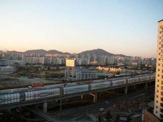 Пучхон с высоты.