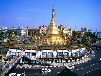 Янгон с высоты.