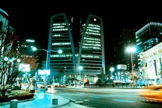 Пхохан ночью.